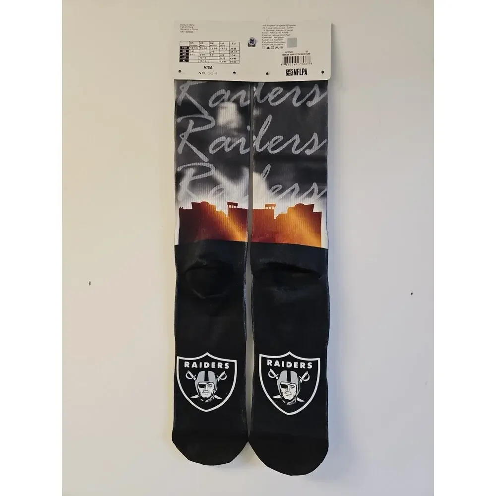 NFL Team Apparel Las Vegas Raiders Derek Carr Socks Men's Size Large